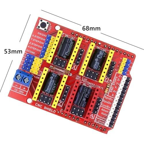 B74 1 Piece New cnc shield v3 engraving machine / 3D Printer / A4988 driver expansion board