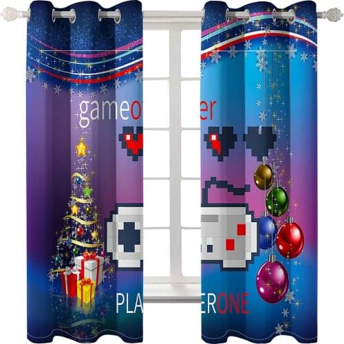 Photo game curtains 3D Curtains set For Bed room Living room Office Hotel Home Wall Decorative