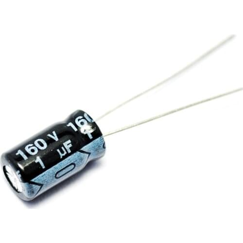 50PCS/LOT Electrolytic Capacitor 160V/1UF 160V 1UF 6*11