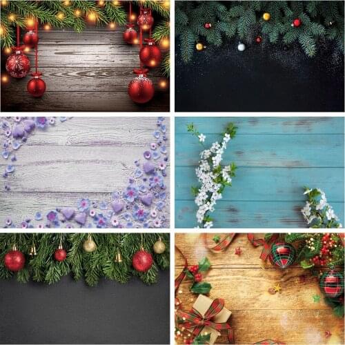 Wooden Board Flowers Photo Backdrops For Baby Shower Birthday Food Pet Doll Portrait Photo Background Photocall For Photo Studio