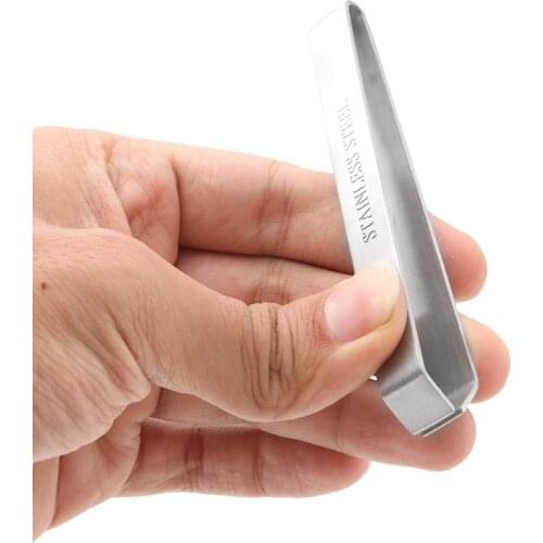 Stainless Steel Fish Bone Tweezers Seafood Fish Bone Remover Pliers Pig Hair Plucking Clamp Kitchen Gadgets Tools