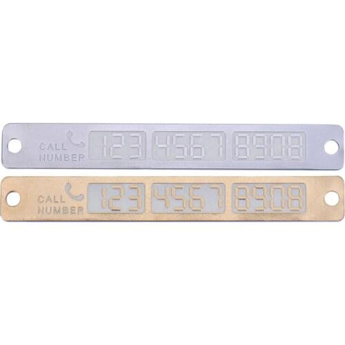 Car Parking Card Portable Durable Temporary Phone Number Card Plate Luminous Convenient Notification Accessories#226067