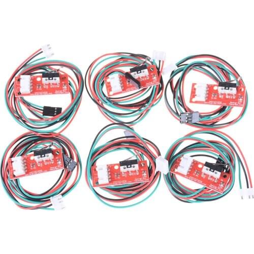 6 Pcs/sets Cables Endstop Limit Mechanical For CNC 3D Printer Ramps End Stop Switch 4*1.6cm