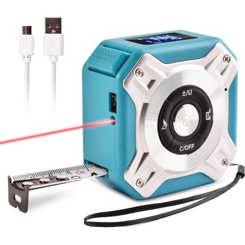 40M Laser Distance Meter Range Finder Laser Tape Multi Angle Measure Digital Laser Rangefinder Ruler Survey Tools Stainless Tape