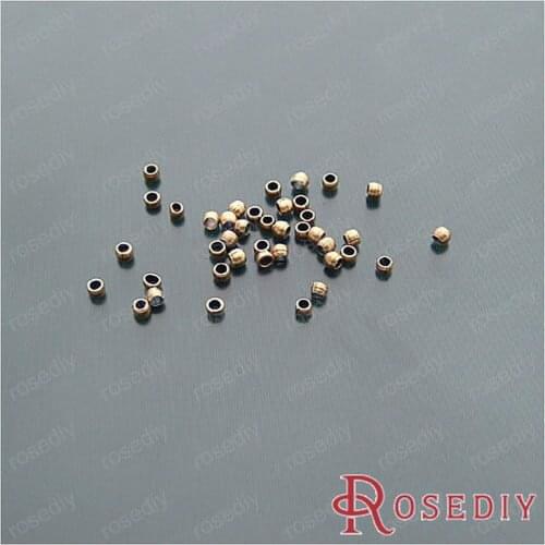 Wholesale 2mm Antique Bronze Copper Spacer Beads Diy Jewelry Findings Accessories 10g Roughly 800 pieces(JM4900)