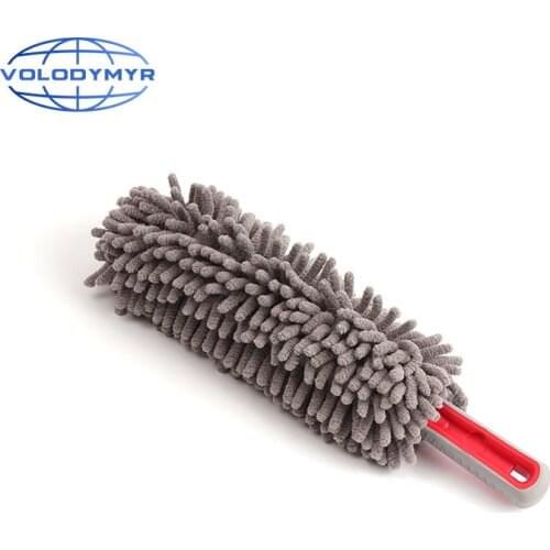 Adjustable Microfiber Dusting Brush Home Duster Extend Stretch Feather Household Cleaning Brush Air-condition Car Furniture