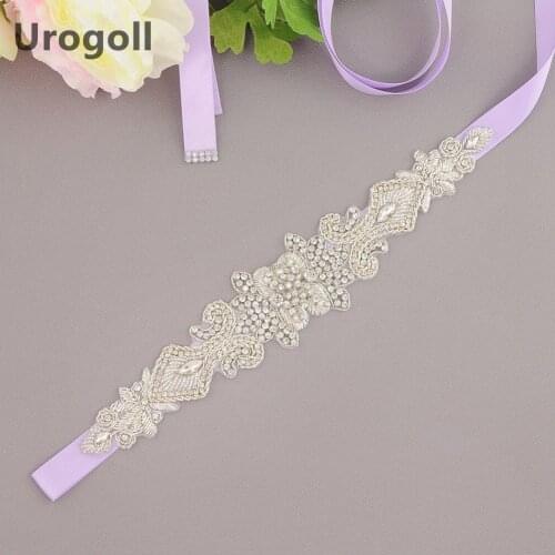 Luxury Wedding Belts Flower Wedding Dress Bridal Trendy Rhinestone Belt Party Bridesmaid Dress Girdle Lady Accessories
