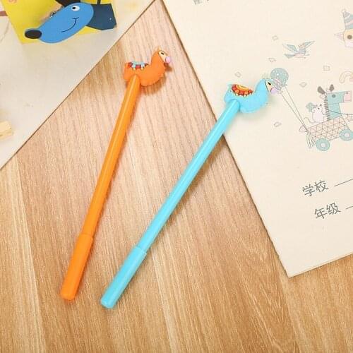 20 PCs Creative Camel Gel Pen Cute Cartoon Learning Stationery School Office Supplies Water-Based Sign Pen