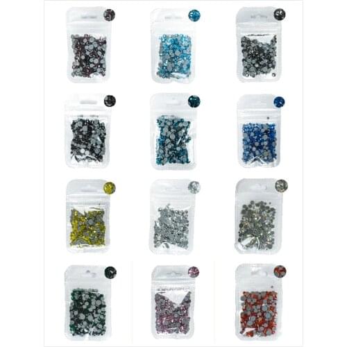 Top Quality 10g/Bag HotFix Rhinestones Super Bright Glass Strass Iron On Crystal Hot fix Rhinestone For Fabric Garment