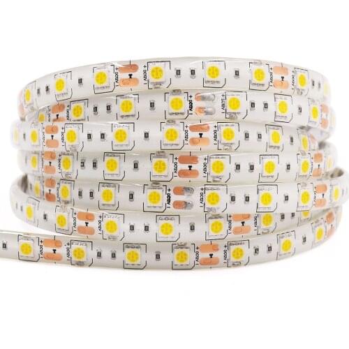 5m 12V RGB LED Strip Lights 2835 5050 5054 5630 Waterproof IP65 LED Tape Ribbon For Home Decoration Warm Natrual Cool White Blue