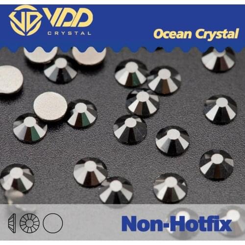 VDD Hot-Fix/Glue-On Rhinestones Party Dresses Dmc Flatback Gems Mountain Crystals And Decorations Jet Hematite 206