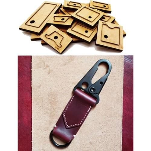 Japan Steel Blade Rule Die Cut Steel Punch Key Chain DIY Leather Handmade Craft Keychain Keyring Sewing Pattern 20x57mm