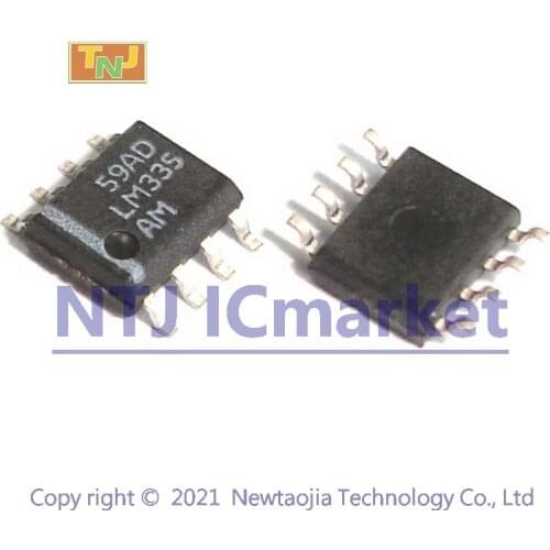 10 PCS LM335AM SOP-8 LM335 LM335AMX Precision Temperature Sensors IC CHIP