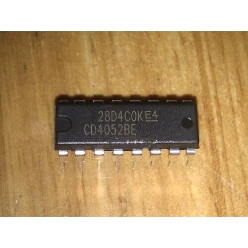 10PCS/LOT CD4052BE CD4052 DIP16 DIP-16 New original In Stock