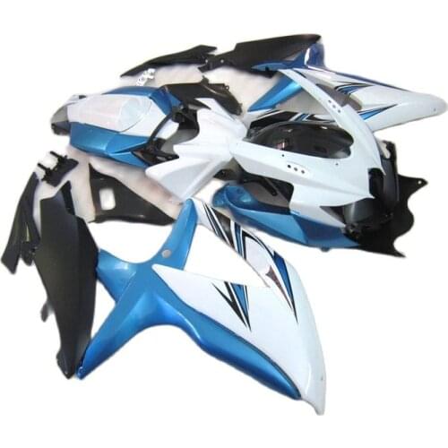 100% Fit Injection Fairing kit for SUZUKI GSXR 600 750 2008 2009 2010 Blue White Black Fairings GSXR600 GSXR750 k8 k9 k10 PL422