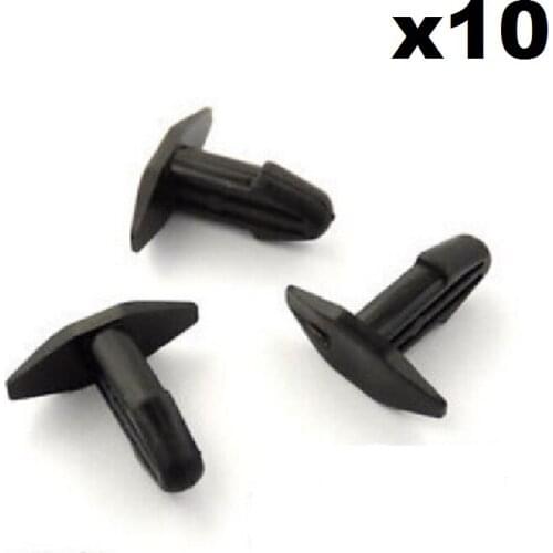10x For Honda Rubber Seal Weatherstrip Clips, Cowl Vent Bonnet Fan Intake Seal Clips