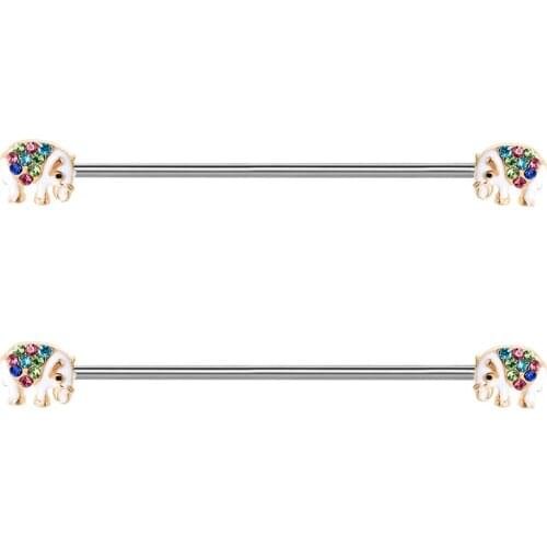 14G Surgical Steel Industrial Barbell for Women Men Cartilage Earring Industrail Piercing Body Piercing Jewelry 1 1/2 Inch 38mm