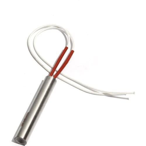 2PCS 22mm Diameter 98~115mm 110/220/380V Cylindrical Single Head Dual Heater 304SUS 670/690/720/750/800W Electric Heating Tube