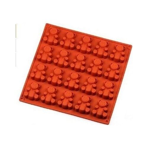 20 Bear Silicone Cake Baking Mold Cake Pan Muffin Cups Handmade Soap Moulds Biscuit Chocolate Ice Cube Tray DIY Mold