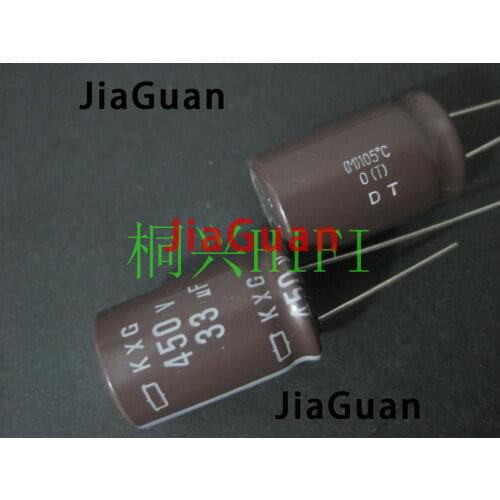 20pcs NEW NIPPON KXG 450V33UF 16x25MM NCC electrolytic Capacitor 33UF 450V CHEMI-CON NCC kxg 450v 33uf