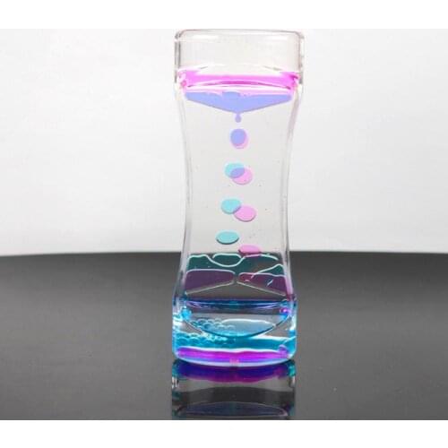 80% New Arrival 2021 Drip Oil Hourglass Liquid Motion Bubble Timer Kids Toy Home Office Desk Decor