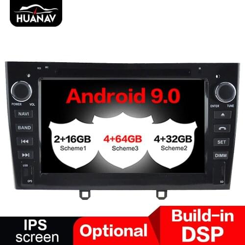 DSP Android 9.0 Car DVD player GPS Navigation For Peugeot 308 408 308SW car Auto Radio player Auto stereo headuint tape recorder