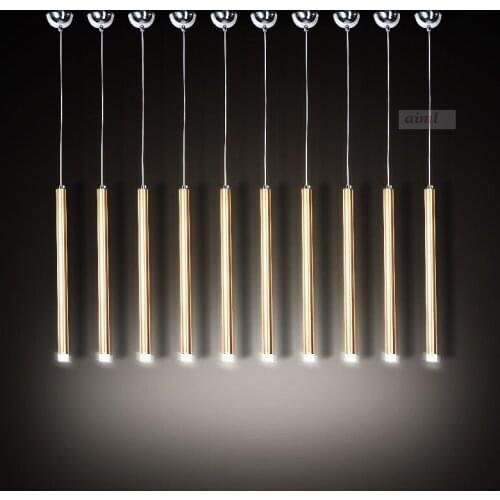 High quality led creative personality restaurant art decorative lamp long tube round tube front stage single head lamp