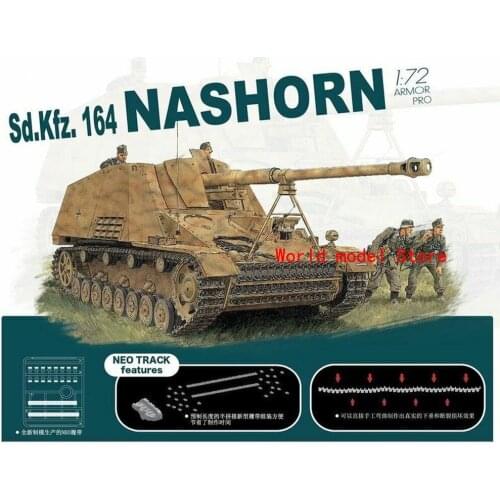 DRAGON 7626 1/72 Sd.Kfz.164 Nashorn w/NEO Track Plastic Model Building Kit