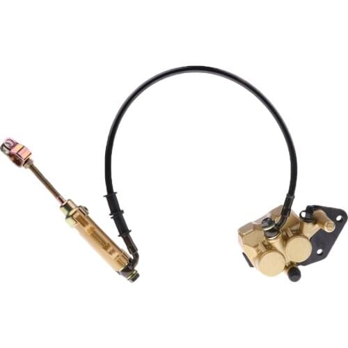 Hydraulic Rear Disc Brake Caliper System&Pads for 110cc Quad Dirt Bike ATV Car Accessories