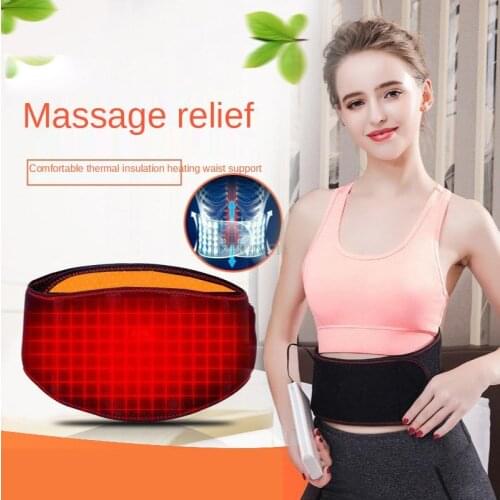Far infrared heat compress belt USB heating waist warm stomach warm palace massage heating unisex
