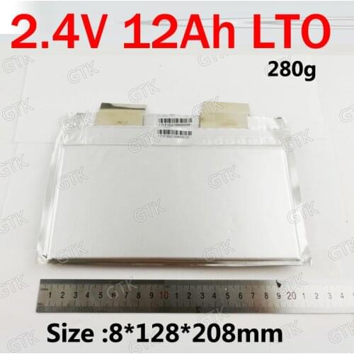 6pcs Lithium titanate battery 2.3V 12AH LTO for diy 12v 60Ah scooter electric bicycles Solar energy storage scooter bike RV AGV