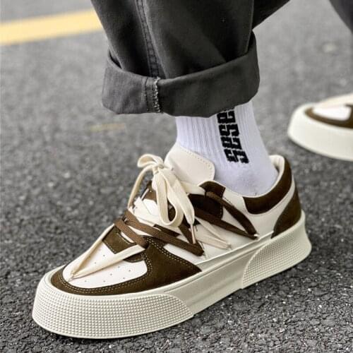Autumn Winter White Sneakers Men Casual Shoes Comfort Walking Sports Lace Up Men Sneakers Fashion Footwear Basket Femme
