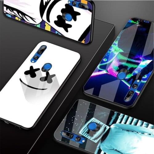 New marshmallow dj Tempered Glass Phone Case For Huawei honor 8X 9 10i 20i 20Lite 20Pro 30 Pro Cover Shell