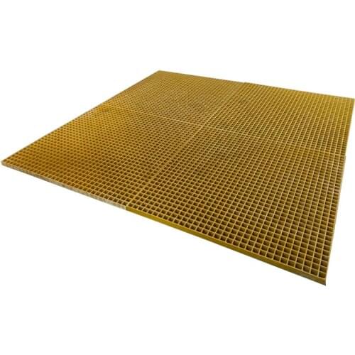 4'x4', 1.5" FRP Grating Grating Panel Thickness Fiberglass Molded Grating Mesh 122x122cm