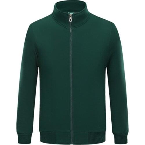 Stand Neck Mens Hoodies Zipper Couple Sweatshirts Casual Cotton Polyester Regular Orange White Plain Without Hoodie Sweat Homme