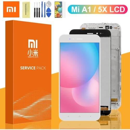 5.5'' LCD For Xiaomi Mi A1 mia1 LCD Display Touch Screen Digitizer Assembly With Frame For Xiaomi Mi 5X mi5x display screen