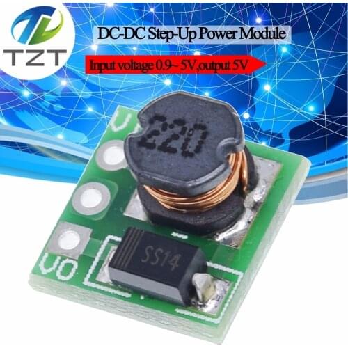 0.9-5V To 5V DC-DC Step-Up Power Module Voltage Boost Converter Board 1.5V 1.8V 2.5V 3V 3.3V 3.7V 4.2V To 5V
