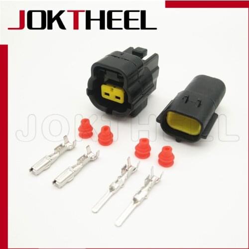 1-20 kit 174354-2 174352-2 Denso 2 Pin way male female sealed waterproof auto wire connector plug for car truck
