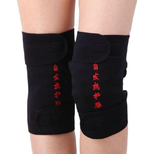 1 Pair Tourmaline Health Care Magnetic Self-heating Knee Pads Fitness Sports Knee Support ZJ55