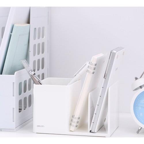 1pcs ABS Multifunction pen holder home office desktop storage box student bookshelf
