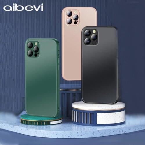 Aibevi Luxury Liquid TPU Phone Case For iPhone 12 11 Pro Max Mini X XR XS Max 7 8 Plus Soft Cover Candy Case Shockproof Shell