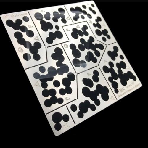 AJ0023 Forest Ambush Wave Point Light and Shadow Camouflage Hollow Spray Board