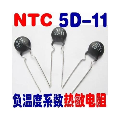 Free ship with track 100pcs ntc 5d-11 ntc thermistor 5D-11 Thermal Resistor