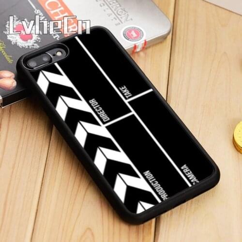LvheCn Film Movie Director Clapper Board Phone Case Cover For iPhone 5 6s 7 8 plus 11 12 Pro X XR XS max Samsung S7 edge S9 S10