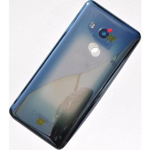 BINYEAE Glass For HTC U11 Plus Battery Cover Rear Housing Back Case With Camera Lens+Tools