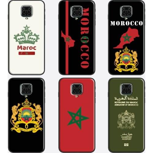 Morocco Flag Coat Of Arms Case For Xiaomi Redmi Note 9 Pro 8 8Pro 7 8T 9S Cover For Redmi 9 9C 8A 7A 9A Coque