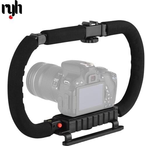 Action Stabilizer Grip Flash Bracket Holder Handle Professional Video Accessories for DSLR DV Camera Camcorder Smartphones