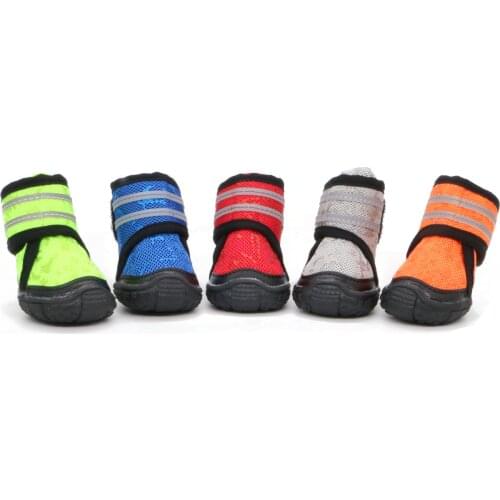 Breathable Mesh Pet Shoes for Medium Large Dogs Shoes Outdoor Sports Dog Boots Non-slip Dog Sneakers