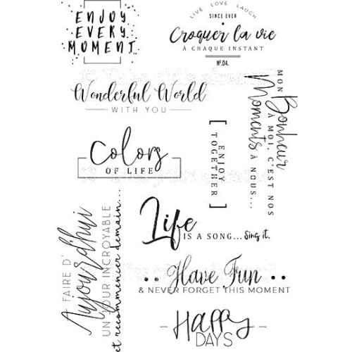 French Clear Stamp for DIY Scrapbooking/Card Making/Kids Fun Decoration Supplies A2083