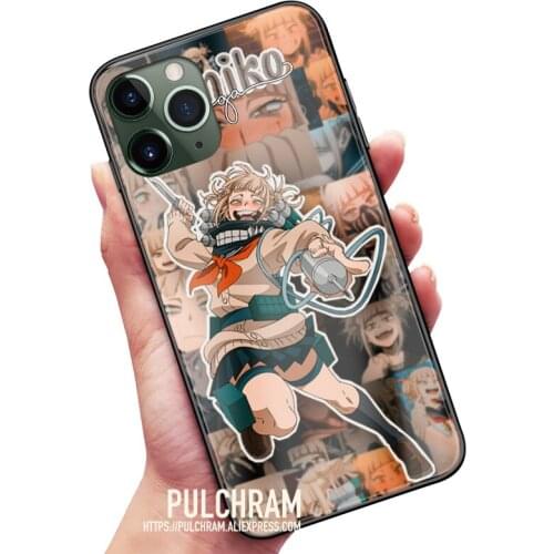 Himiko Toga BNHA Anime Glass Soft Silicone Phone Case Cover Shell For iPhone SE 6s 7 8 Plus X XR XS 11 12 Mini Pro Max Sumsung